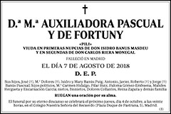 M.ª Auxiliadora Pascual y de Fortuny